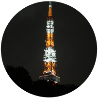 光明寺から見える東京タワー